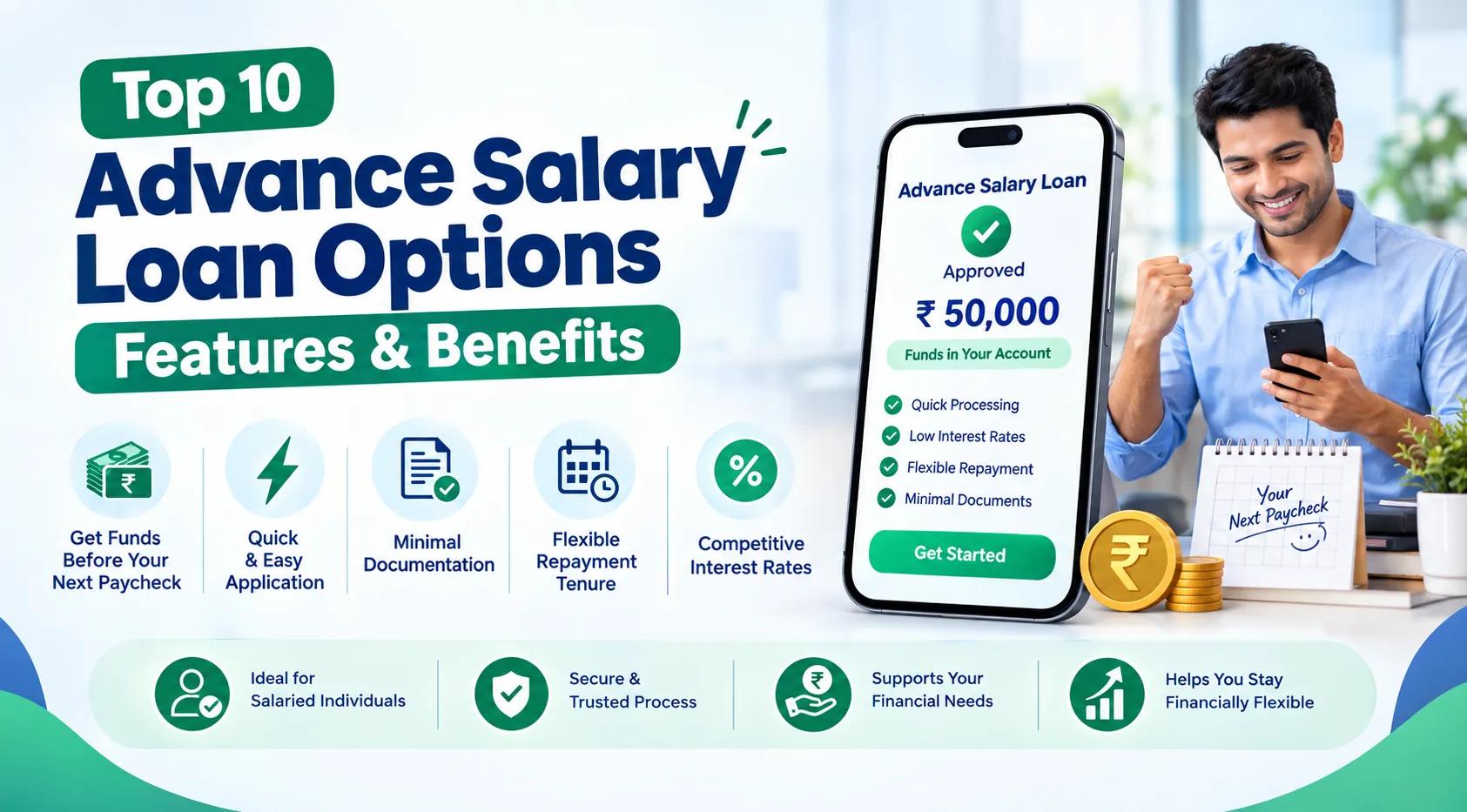 Top 10 Advance Salary Loan Options: Features & Benefits