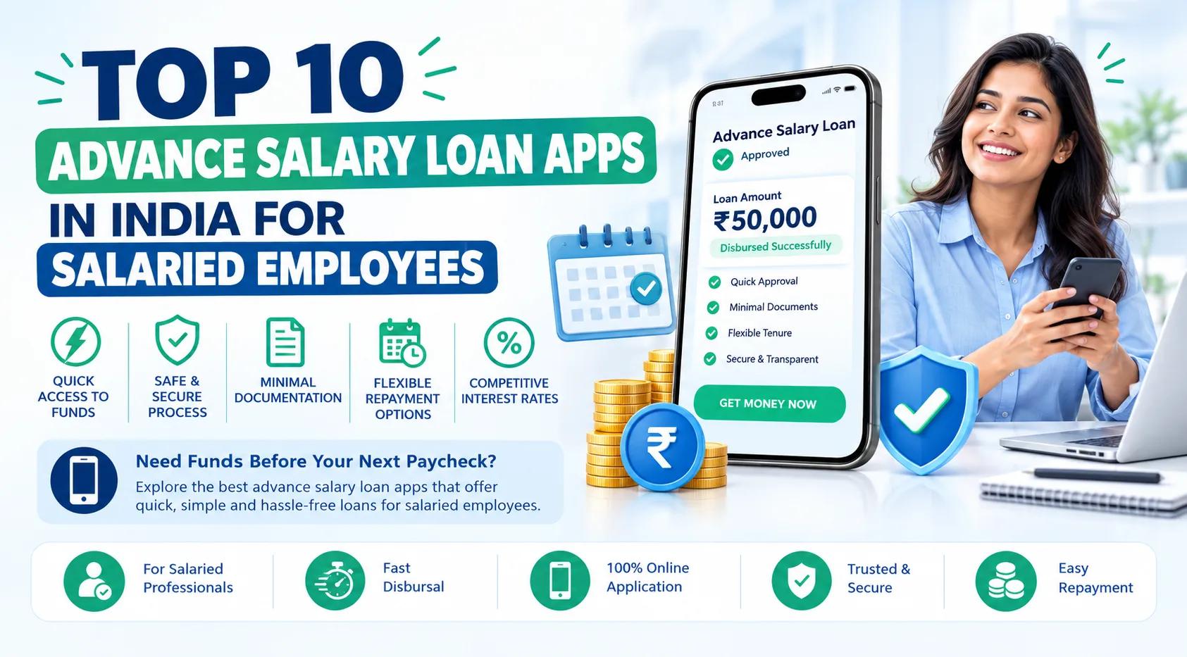 Top 10 Advance Salary Loan Apps in India for Salaried Employees